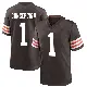 ＃1 Men's KC Concepcion Brown Game Cleveland Browns Team Color Jersey
