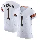 ＃1 Men's KC Concepcion White Elite Cleveland Browns Vapor Jersey