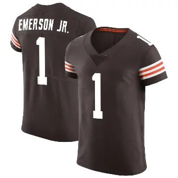 ＃1 Men's Martin Emerson Jr. Brown Elite Cleveland Browns Vapor Jersey