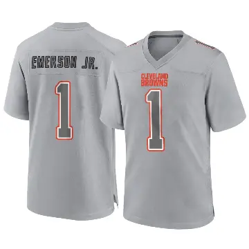 ＃1 Men's Martin Emerson Jr. Gray Game Cleveland Browns Atmosphere Fashion Jersey