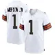 ＃1 Men's Martin Emerson Jr. White Game Cleveland Browns Jersey