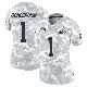 ＃1 Women's KC Concepcion Arctic Camo Limited Cleveland Browns 2024 Salute to Service Jersey