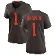 ＃1 Women's KC Concepcion Brown Game Cleveland Browns Alternate Jersey
