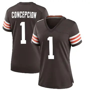 ＃1 Women's KC Concepcion Brown Game Cleveland Browns Team Color Jersey