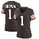 ＃1 Women's KC Concepcion Brown Game Cleveland Browns Team Color Jersey