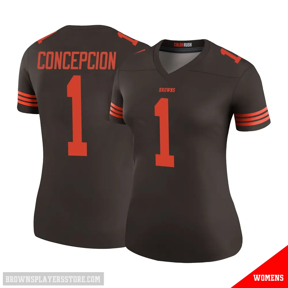 ＃1 Women's KC Concepcion Brown Legend Cleveland Browns Color Rush Jersey