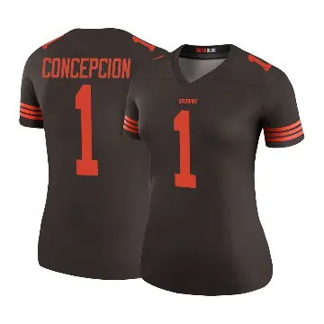 ＃1 Women's KC Concepcion Brown Legend Cleveland Browns Color Rush Jersey