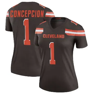 ＃1 Women's KC Concepcion Brown Legend Cleveland Browns Jersey