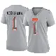 ＃1 Women's KC Concepcion Gray Game Cleveland Browns Atmosphere Fashion Jersey