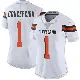 ＃1 Women's KC Concepcion White Limited Cleveland Browns Vapor Untouchable Jersey