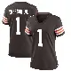 ＃1 Women's Martin Emerson Jr. Brown Game Cleveland Browns Team Color Jersey