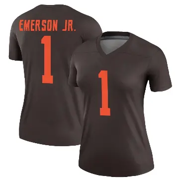 ＃1 Women's Martin Emerson Jr. Brown Legend Cleveland Browns Alternate Jersey