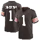 ＃1 Youth KC Concepcion Brown Game Cleveland Browns Team Color Jersey