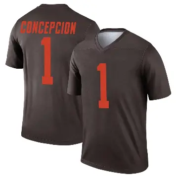 ＃1 Youth KC Concepcion Brown Legend Cleveland Browns Alternate Jersey