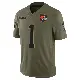 ＃1 Youth KC Concepcion Olive Limited Cleveland Browns 2025 Salute to Service Jersey