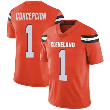 ＃1 Youth KC Concepcion Orange Limited Cleveland Browns Alternate Vapor Untouchable Jersey