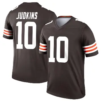 ＃10 Men's Quinshon Judkins Brown Legend Cleveland Browns Jersey