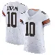＃10 Men's Quinshon Judkins White Elite Cleveland Browns Vapor Jersey