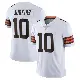 ＃10 Men's Quinshon Judkins White Limited Cleveland Browns Vapor Untouchable Jersey