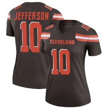 ＃10 Women's Justin Jefferson Brown Legend Cleveland Browns Jersey