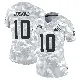 ＃10 Women's Quinshon Judkins Arctic Camo Limited Cleveland Browns 2024 Salute to Service Jersey