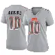 ＃10 Women's Quinshon Judkins Gray Game Cleveland Browns Atmosphere Fashion Jersey