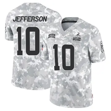＃10 Youth Justin Jefferson Arctic Camo Limited Cleveland Browns 2024 Salute to Service Jersey