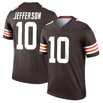 ＃10 Youth Justin Jefferson Brown Legend Cleveland Browns Jersey