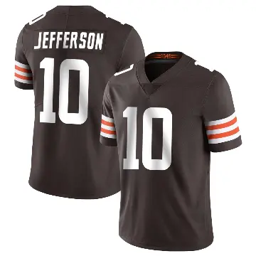 ＃10 Youth Justin Jefferson Brown Limited Cleveland Browns Team Color Vapor Untouchable Jersey