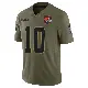＃10 Youth Quinshon Judkins Olive Limited Cleveland Browns 2025 Salute to Service Jersey