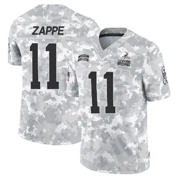 ＃11 Men's Bailey Zappe Arctic Camo Limited Cleveland Browns 2024 Salute to Service Jersey