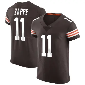 ＃11 Men's Bailey Zappe Brown Elite Cleveland Browns Vapor Jersey