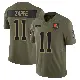 ＃11 Men's Bailey Zappe Olive Limited Cleveland Browns 2025 Salute to Service Jersey