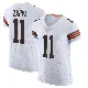 ＃11 Men's Bailey Zappe White Elite Cleveland Browns Vapor Jersey