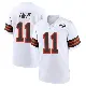 ＃11 Men's Bailey Zappe White Game Cleveland Browns 1946 Collection Alternate Jersey