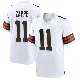 ＃11 Men's Bailey Zappe White Game Cleveland Browns Jersey