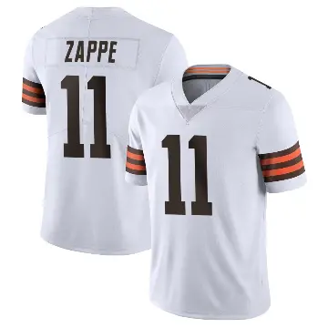 ＃11 Men's Bailey Zappe White Limited Cleveland Browns Vapor Untouchable Jersey