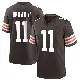 ＃11 Men's Tony Brown II Brown Game Cleveland Browns Team Color Jersey