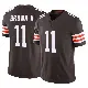 ＃11 Men's Tony Brown II Brown Limited Cleveland Browns Vapor F.U.S.E. Jersey