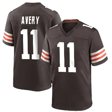 ＃11 Men's Tre Avery Brown Game Cleveland Browns Team Color Jersey