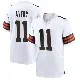 ＃11 Men's Tre Avery White Game Cleveland Browns Jersey