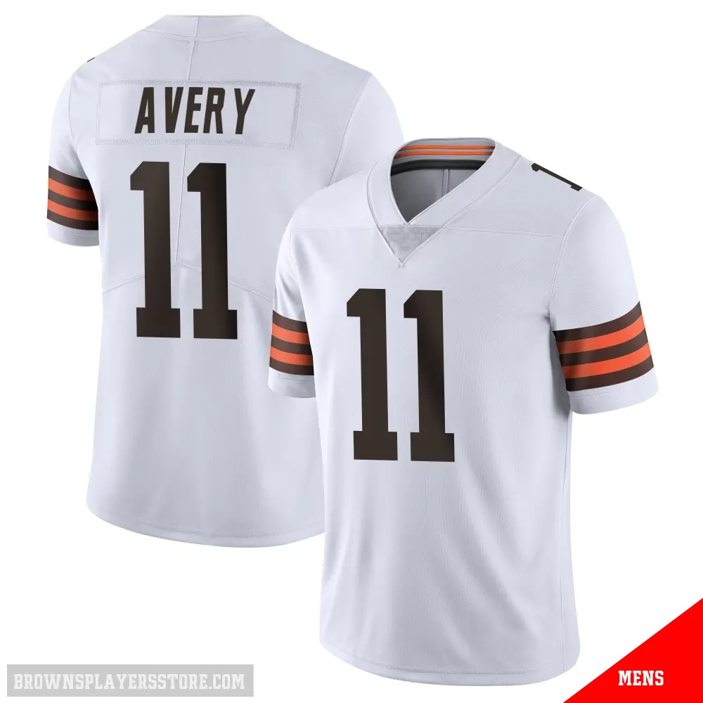 ＃11 Men's Tre Avery White Limited Cleveland Browns Vapor Untouchable Jersey