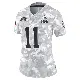 ＃11 Women's Bailey Zappe Arctic Camo Limited Cleveland Browns 2024 Salute to Service Jersey