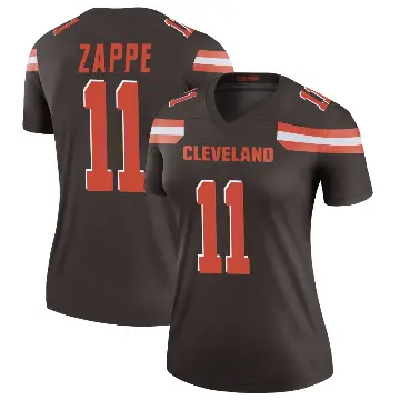 ＃11 Women's Bailey Zappe Brown Legend Cleveland Browns Jersey