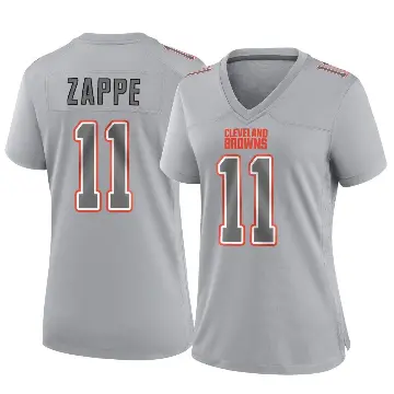＃11 Women's Bailey Zappe Gray Game Cleveland Browns Atmosphere Fashion Jersey