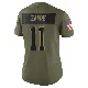＃11 Women's Bailey Zappe Olive Limited Cleveland Browns 2025 Salute to Service Jersey