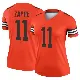 ＃11 Women's Bailey Zappe Orange Legend Cleveland Browns Inverted Jersey