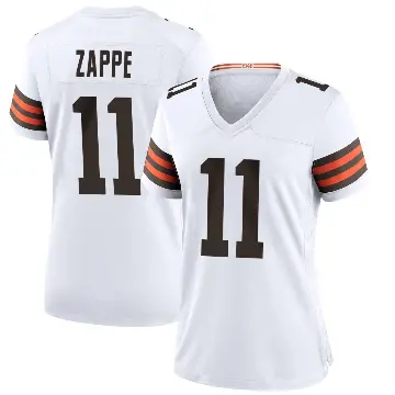 ＃11 Women's Bailey Zappe White Game Cleveland Browns Jersey