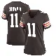 ＃11 Women's Tony Brown II Brown Game Cleveland Browns Team Color Jersey