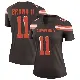 ＃11 Women's Tony Brown II Brown Legend Cleveland Browns Jersey